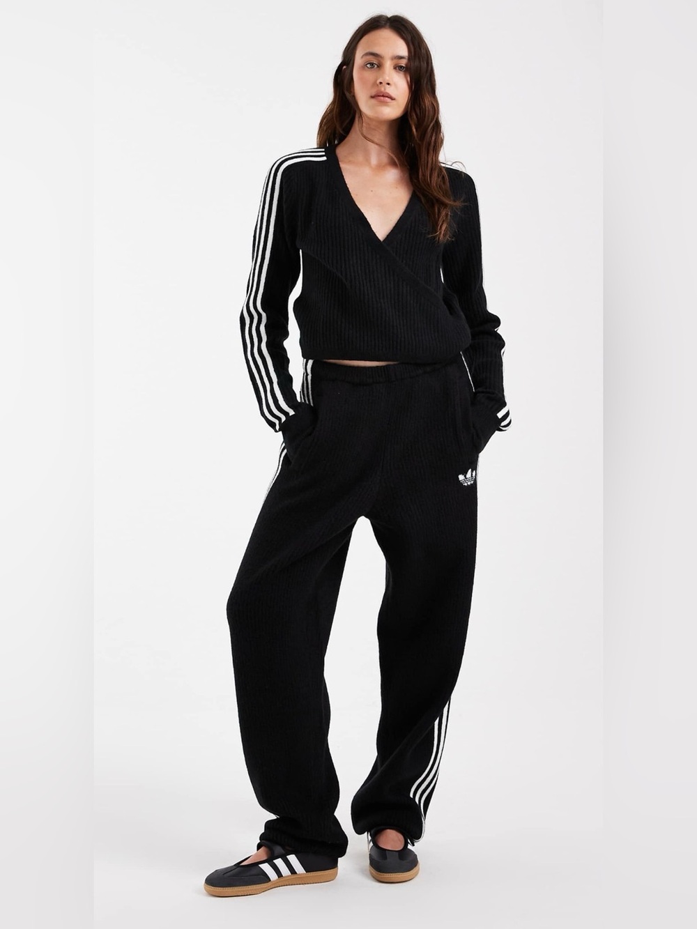 ADIDAS ORIGINALS BY JENNIE KNITTED WRAP AROUND CARDIGAN - Picture 3 of 5